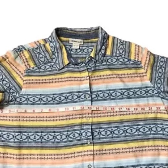 ARIAT XXL SOFT AZTEC PRINT SNAP FRONT SHIRT - Picture 4 of 13